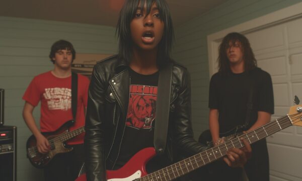 Band Performance with Red Guitar Band Performance with Red Guitar