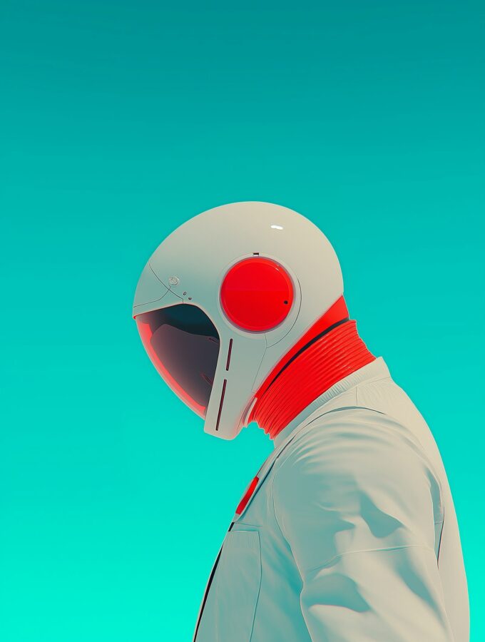 Futuristic Astronaut Portrait Futuristic Astronaut Portrait