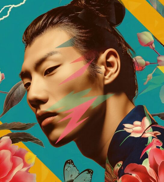 Surreal Floral Geometric Composite